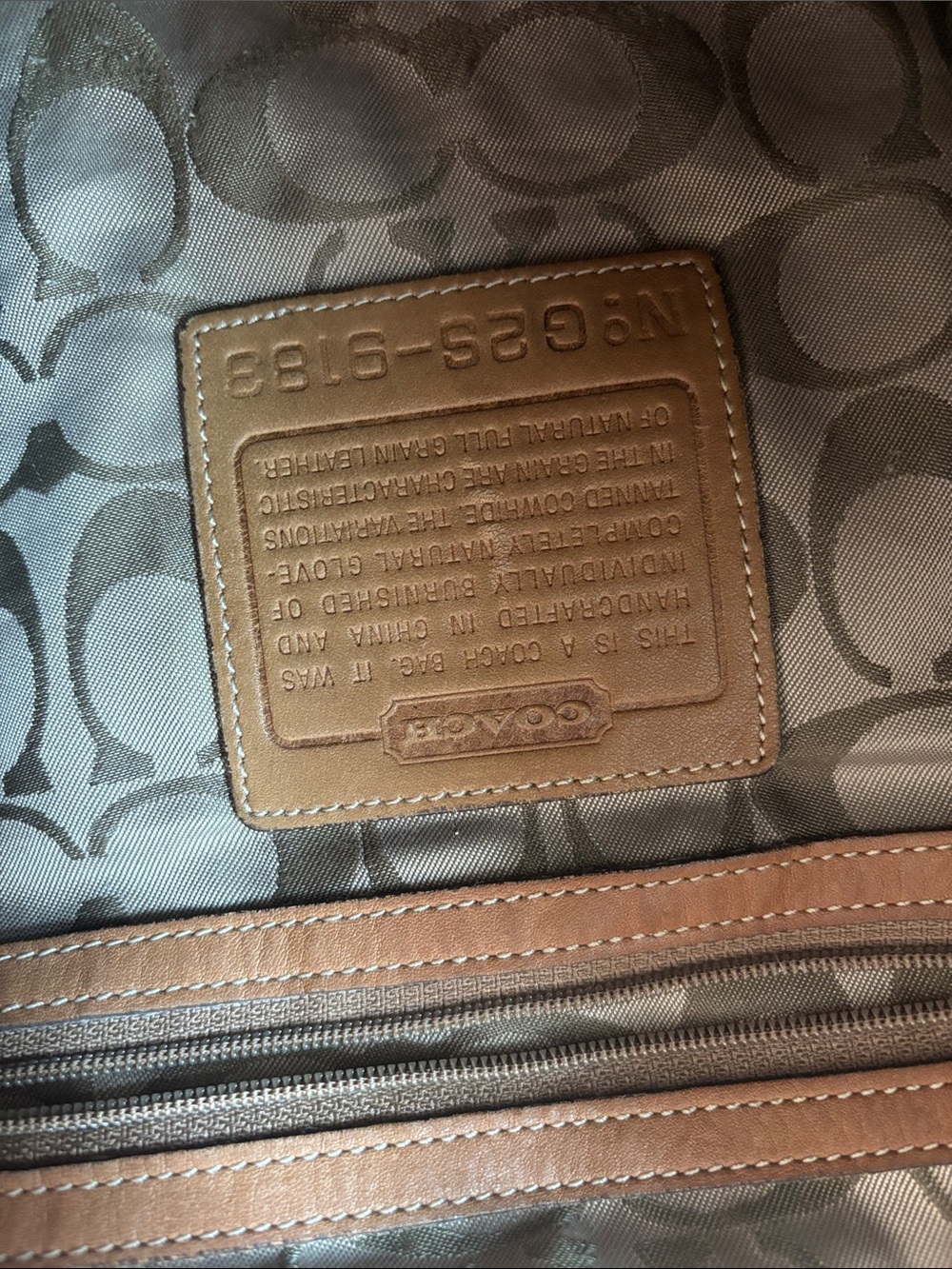 Coach Brown Leather Shoulder Hobo - Picture 6 of 6